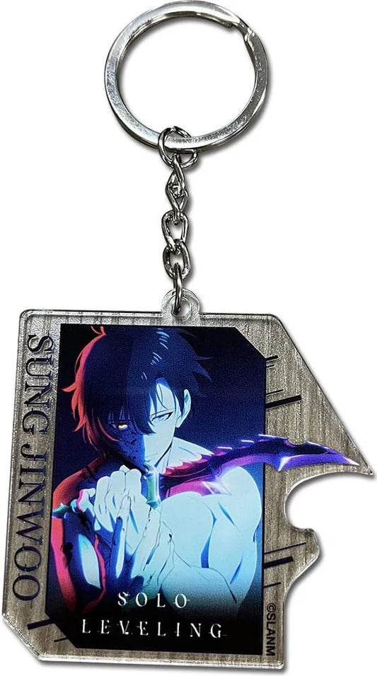 Solo Leveling Acryl Schlüsselanhänger Sung Jinwoo Teaser Art - Smalltinytoystore