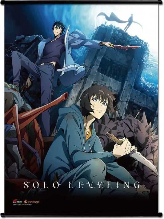 Solo Leveling Wandrolle Sung Jinwoo Key Art 44 x 33 cm - Smalltinytoystore