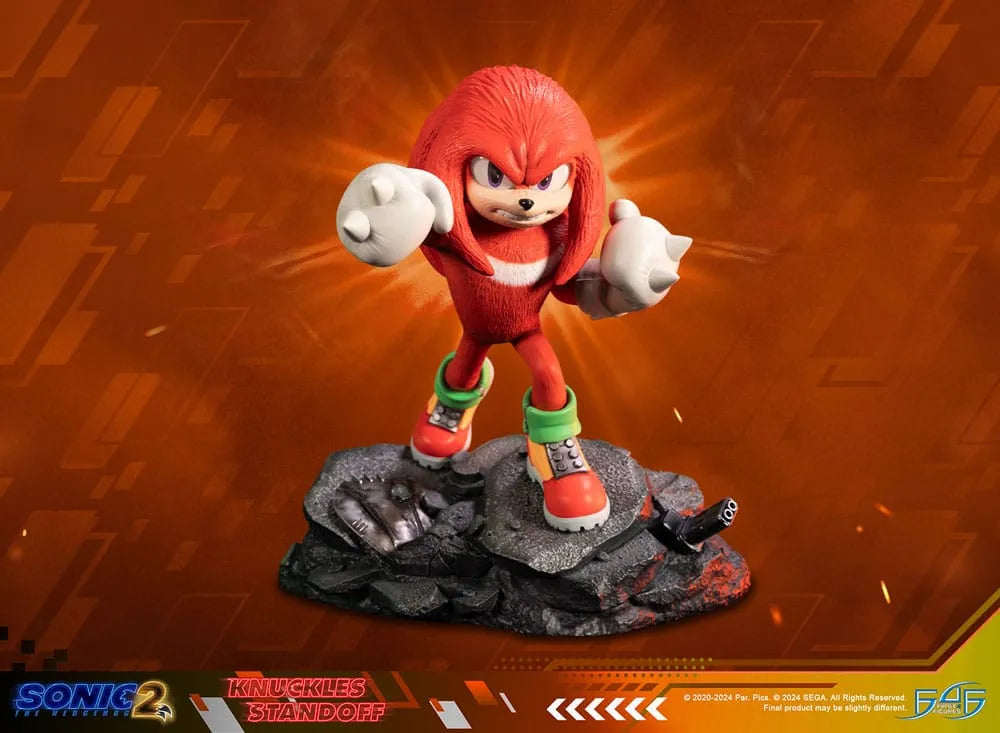 Sonic the Hedgehog 2 Statue Knuckles Standoff 30 cm - Smalltinytoystore