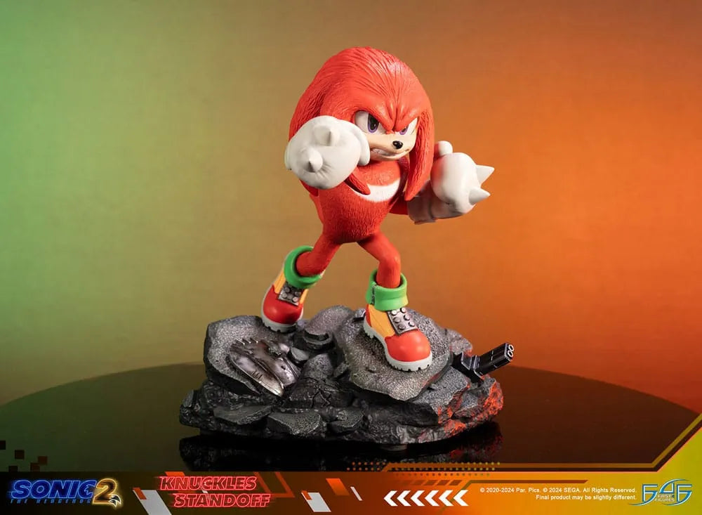 Sonic the Hedgehog 2 Statue Knuckles Standoff 30 cm - Smalltinytoystore