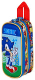 Sonic - The Hedgehog 3D Double Federmäppchen SEGA Unstoppable Blue