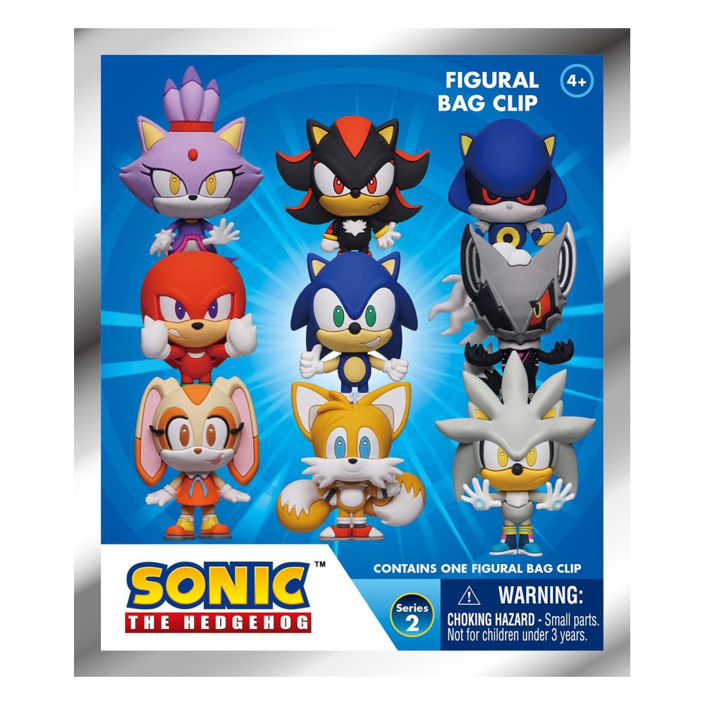 Sonic - The Hedgehog 3D PVC-Taschenanhänger Series 2 Display (24) - Smalltinytoystore
