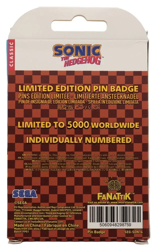 Sonic - The Hedgehog Ansteck-Pin Dr. Eggman Egg Mobile Chained