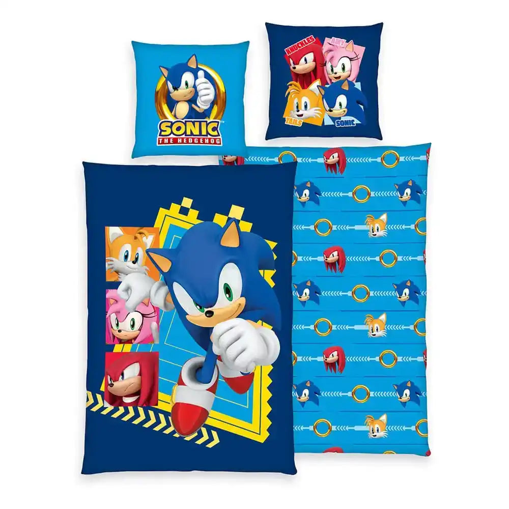 Sonic - The Hedgehog Bettwäsche 135 x 200 cm - Smalltinytoystore