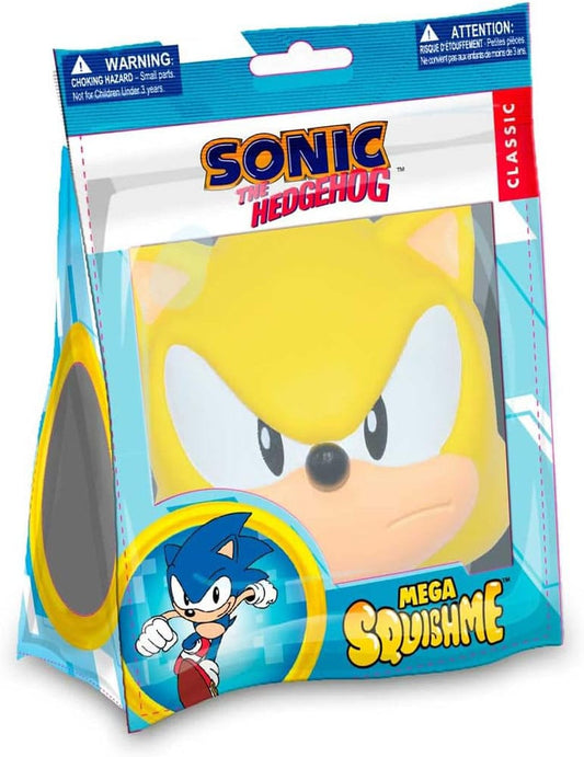 Sonic the Hedgehog Mega Squishme Anti-Stress-Figur Super Sonic 15 cm - Smalltinytoystore
