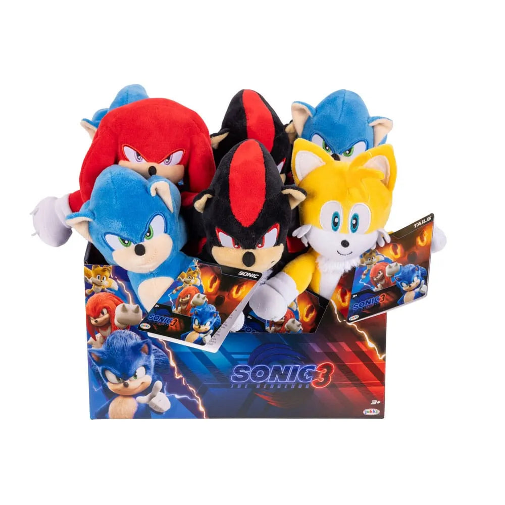 Sonic - The Hedgehog Movie 3 Plüschfiguren Wave 1 23 cm Sortiment (8) - Smalltinytoystore