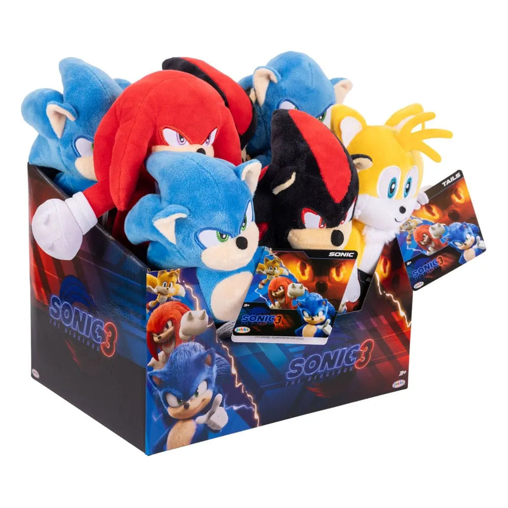 Sonic - The Hedgehog Movie 3 Plüschfiguren Wave 1 23 cm Sortiment (8) - Smalltinytoystore