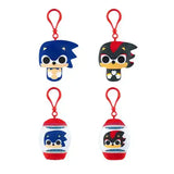 Sonic The Hedgehog Plüsch Schlüsselanhänger 5 cm PDQ Blind Sortiment (12) - Smalltinytoystore