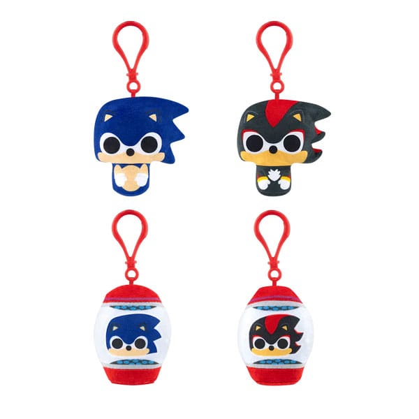 Sonic The Hedgehog Plüsch Schlüsselanhänger 5 cm PDQ Blind Sortiment (12) - Smalltinytoystore