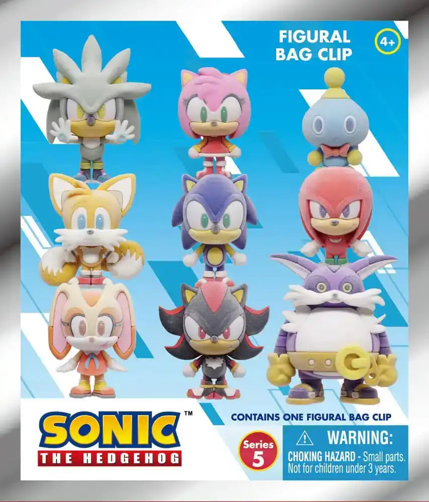 Sonic the Hedgehog PVC-Taschenanhänger Flocking Series 5 Display (24)
