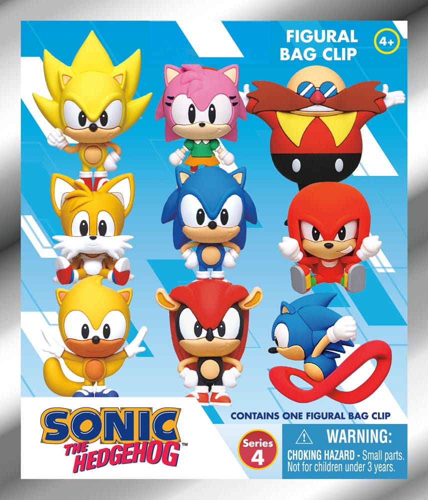Sonic the Hedgehog PVC-Taschenanhänger Series 4 Display (24) - Smalltinytoystore