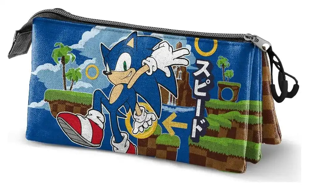 Sonic - The Hedgehog Triple Federmäppchen SEGA Greenhill Multicolour