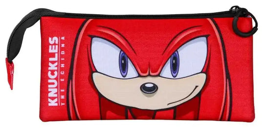 Sonic - The Hedgehog Triple Federmäppchen SEGA Knuckles Sight Red