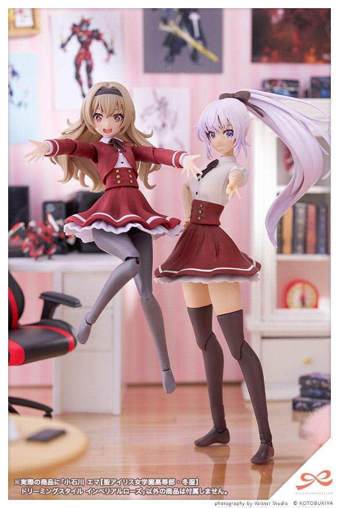 Sousai Shojo Teien Plastic Model Kit 1/10 Emma Koishikawa (St. Iris Gakuen Girl´s High School Winter Clothes) Dreaming Style Imperial Rose 14 cm - Smalltinytoystore