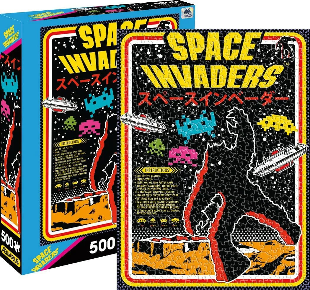 Space Invaders: 500 Piece Jigsaw Puzzle - Smalltinytoystore