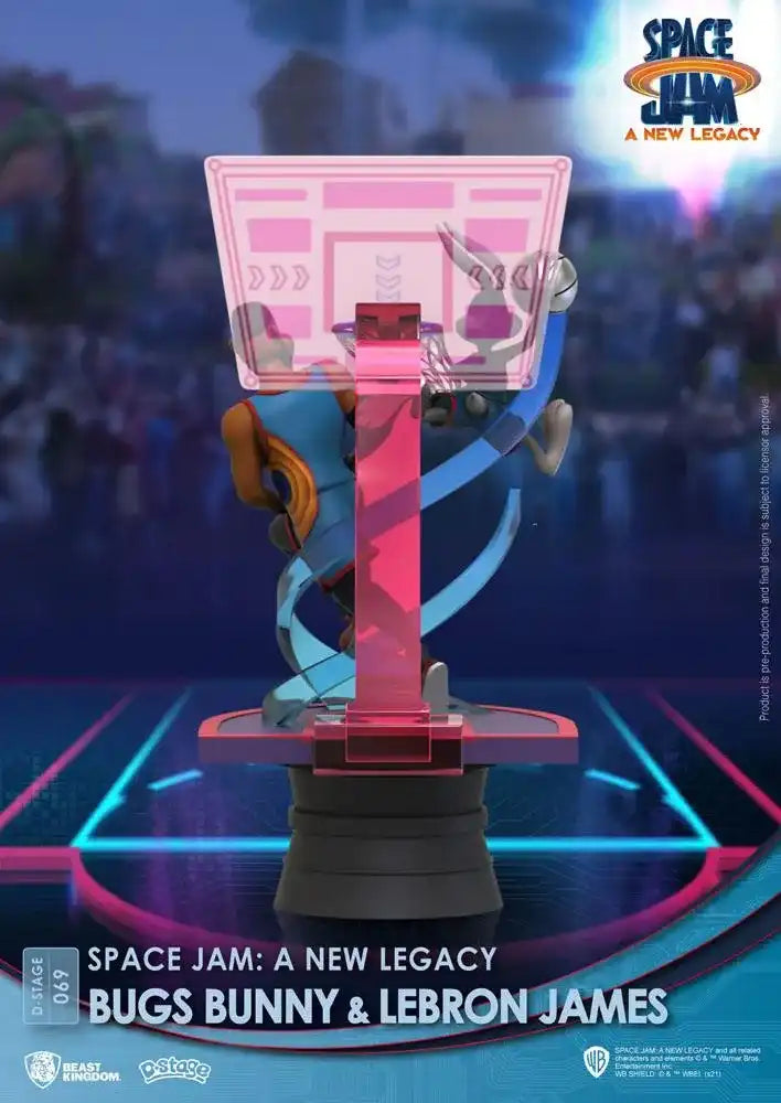 Space Jam: A New Legacy D-Stage PVC Diorama Bugs Bunny & Lebron James New Version 15 cm - Smalltinytoystore