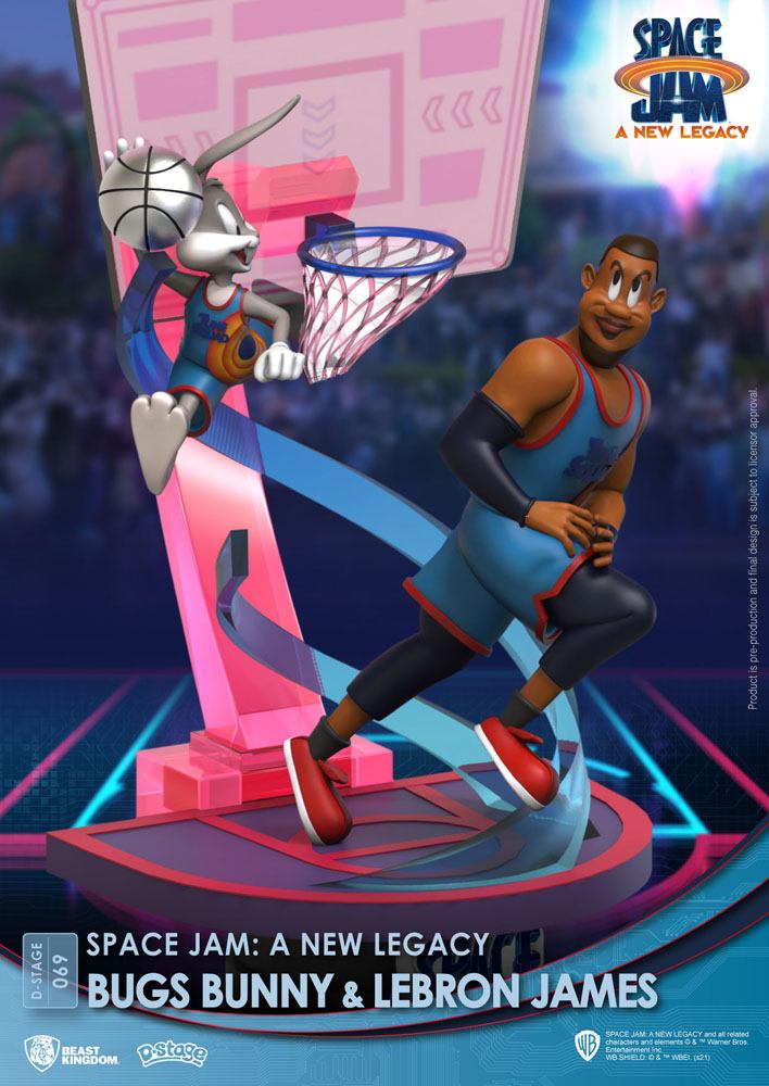 Space Jam: A New Legacy D-Stage PVC Diorama Bugs Bunny & Lebron James New Version 15 cm - Smalltinytoystore