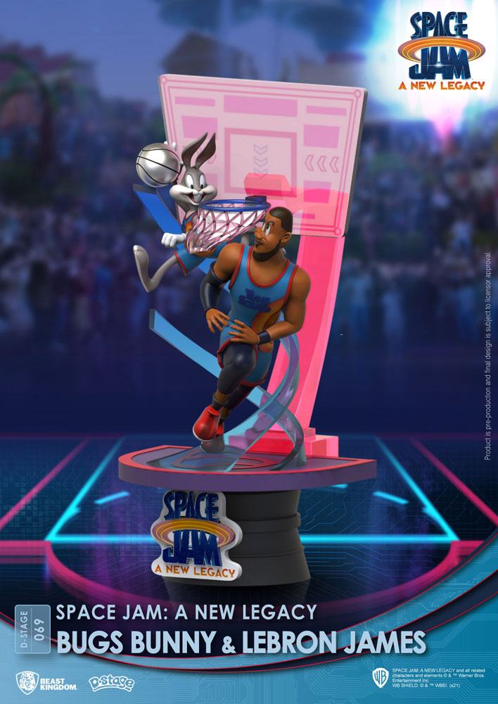 Space Jam: A New Legacy D-Stage PVC Diorama Bugs Bunny & Lebron James New Version 15 cm - Smalltinytoystore
