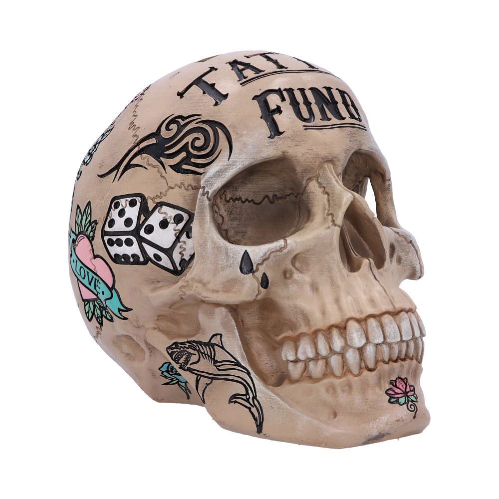 Spardose Skull Tattoo Fund - Beschädigte Verpackung - Smalltinytoystore