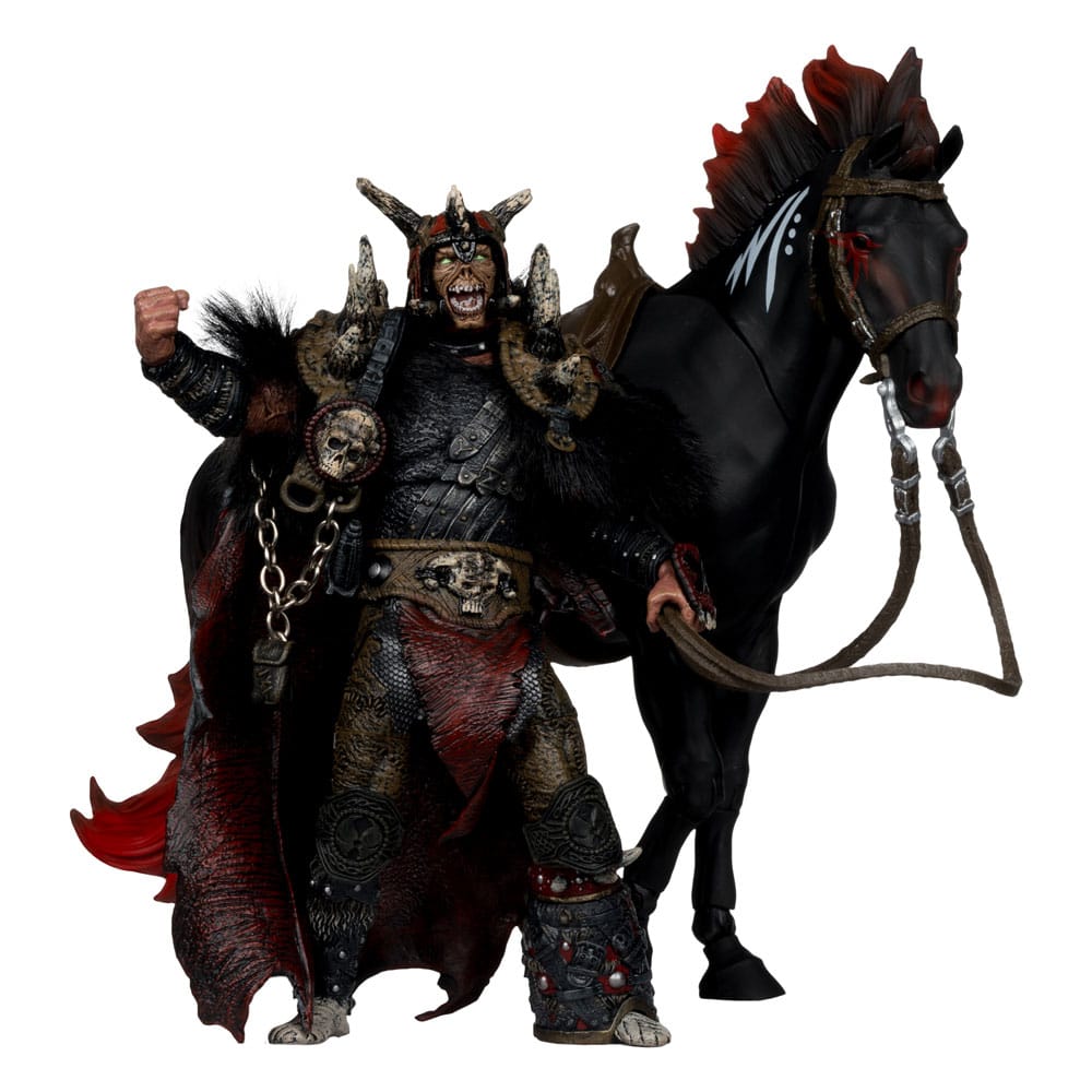 Spawn Action Figur 2er-Set Bloodaxe with Horse (Spawn: The Dark Ages) 18 cm - Beschädigte Verpackung - Smalltinytoystore