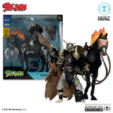 Spawn Actionfigur Bloodaxe mit Pferd (Spawn: The Dark Ages) (McFarlane Toys 30th Anniversary) (Gold Label) 18 cm - Smalltinytoystore