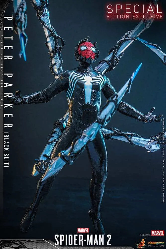 Spider-Man 2 Video Game Masterpiece Actionfigur 1/6 Peter Parker (Black Suit) 30 cm HOT TOYS - Smalltinytoystore