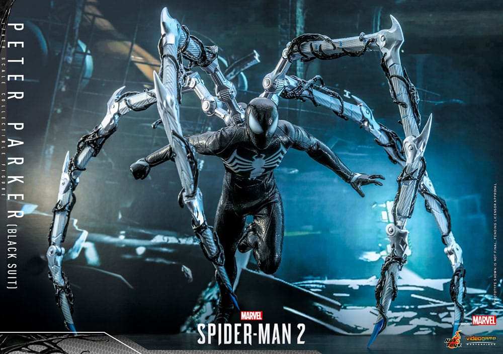 Spider-Man 2 Video Game Masterpiece Actionfigur 1/6 Peter Parker (Black Suit) 30 cm HOT TOYS - Smalltinytoystore