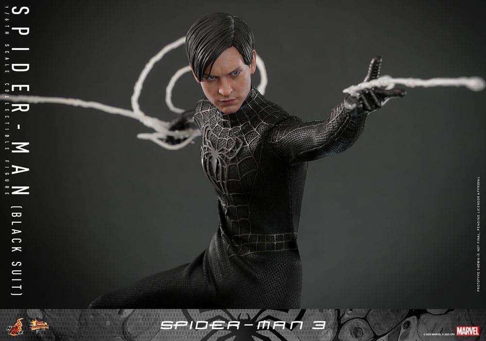 Spider-Man 3 Movie Masterpiece Actionfigur 1/6 Spider-Man (Black Suit) 30 cm HOT TOYS - Smalltinytoystore