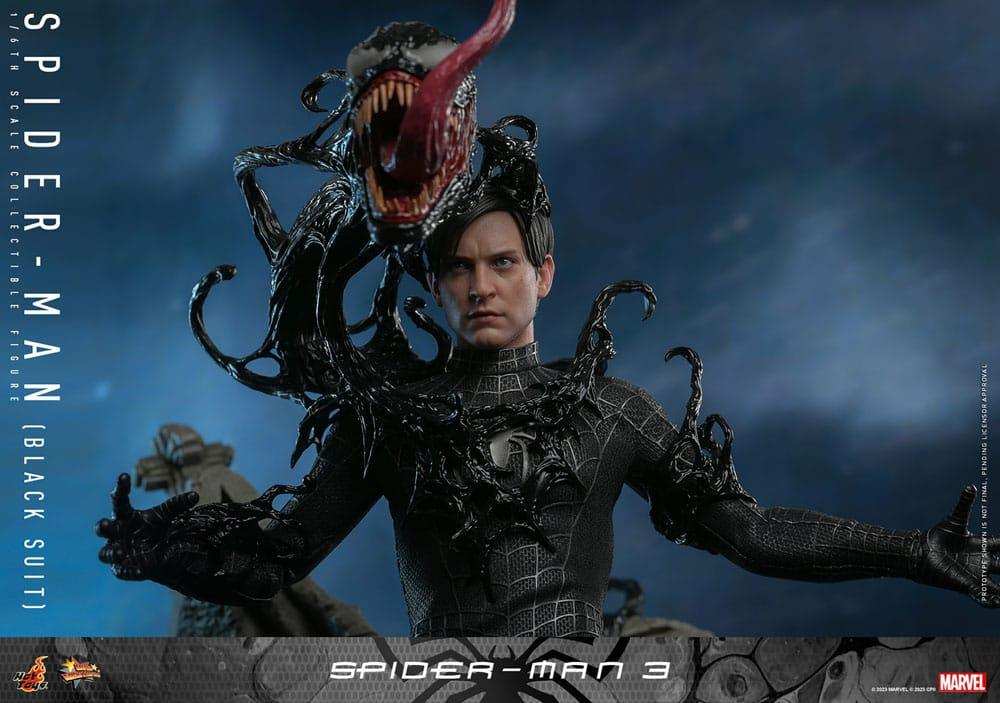 Spider-Man 3 Movie Masterpiece Actionfigur 1/6 Spider-Man (Black Suit) 30 cm - Smalltinytoystore