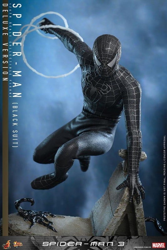 Spider-Man 3 Movie Masterpiece Actionfigur 1/6 Spider-Man (Black Suit) (Deluxe Version) 30 cm - Smalltinytoystore