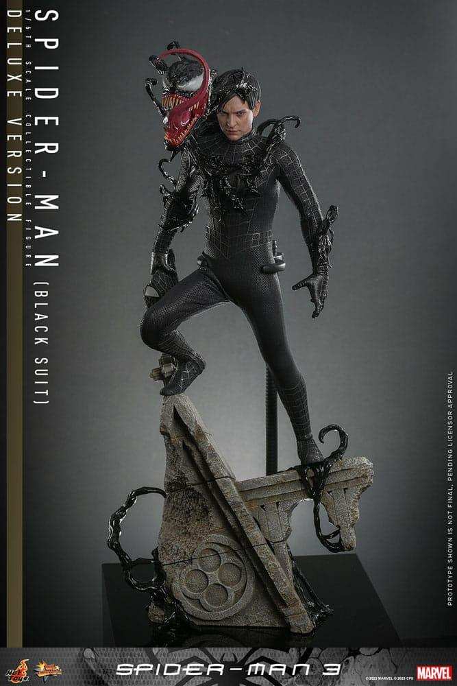 Spider-Man 3 Movie Masterpiece Actionfigur 1/6 Spider-Man (Black Suit) (Deluxe Version) 30 cm - Smalltinytoystore