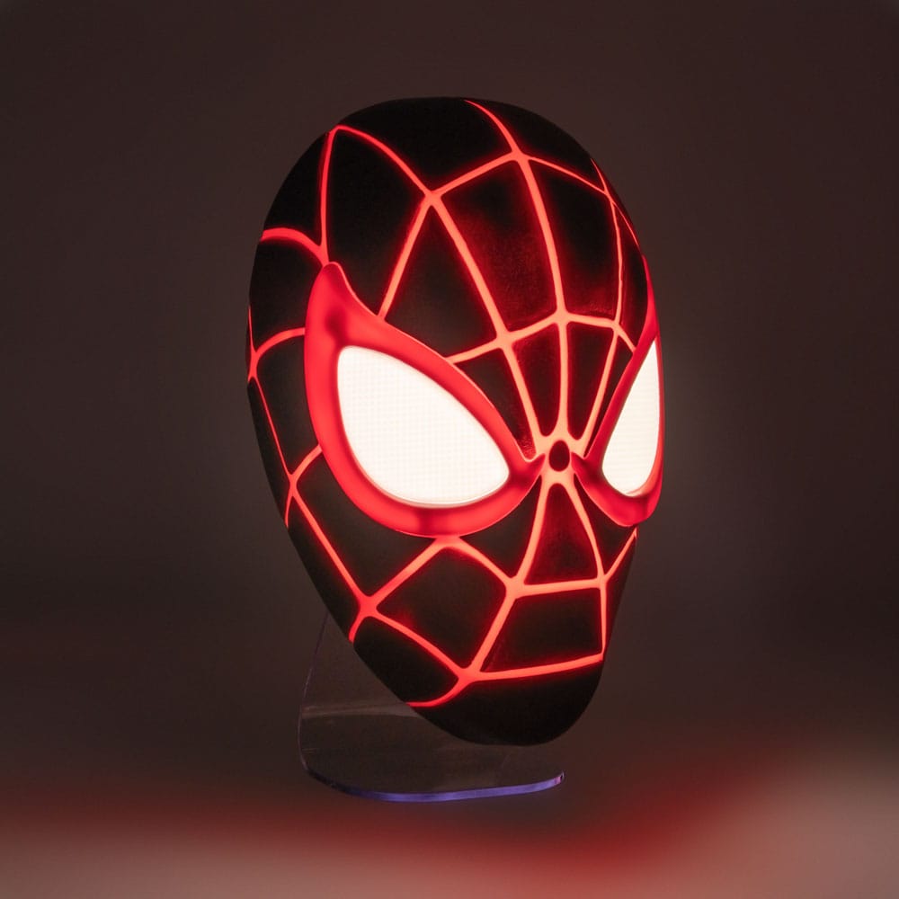Spider-Man 3D LED Leuchte Miles Morales Mask - Smalltinytoystore