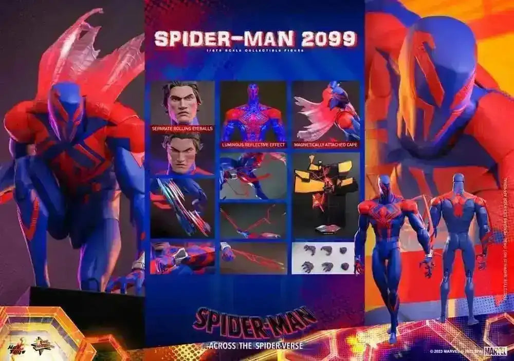 Spider-Man Across the Spider-Verse Masterpiece 1/6 Spider-Man 2099 33 cm HOT TOYS - Smalltinytoystore