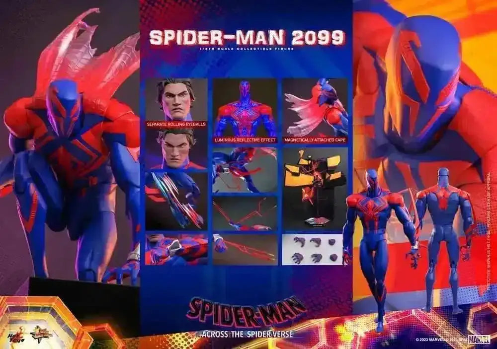 Spider-Man Across the Spider-Verse Masterpiece 1/6 Spider-Man 2099 33 cm HOT TOYS - Smalltinytoystore