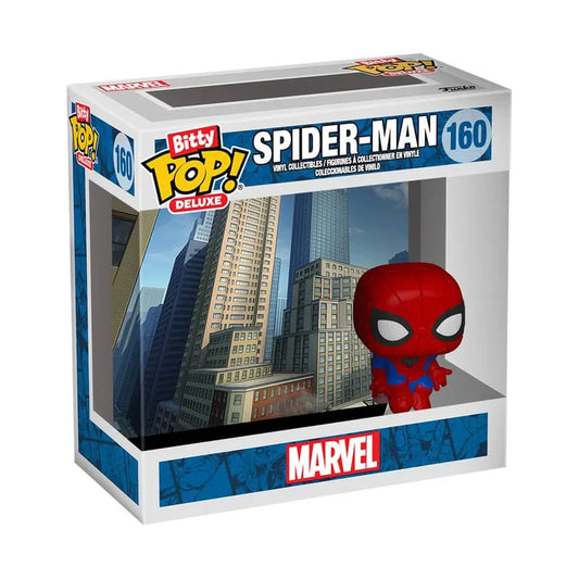 Spider-Man Bitty POP! Deluxe Vinyl Figuren Spider-Man(Cityscape) Display (12) 2,5 cm - Smalltinytoystore