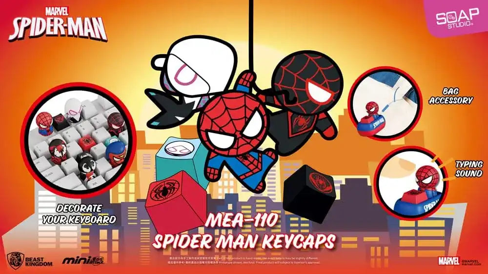 Spider Man Mini Egg Attack Blind Box Figuren keycaps Sortiment 5 cm (6)