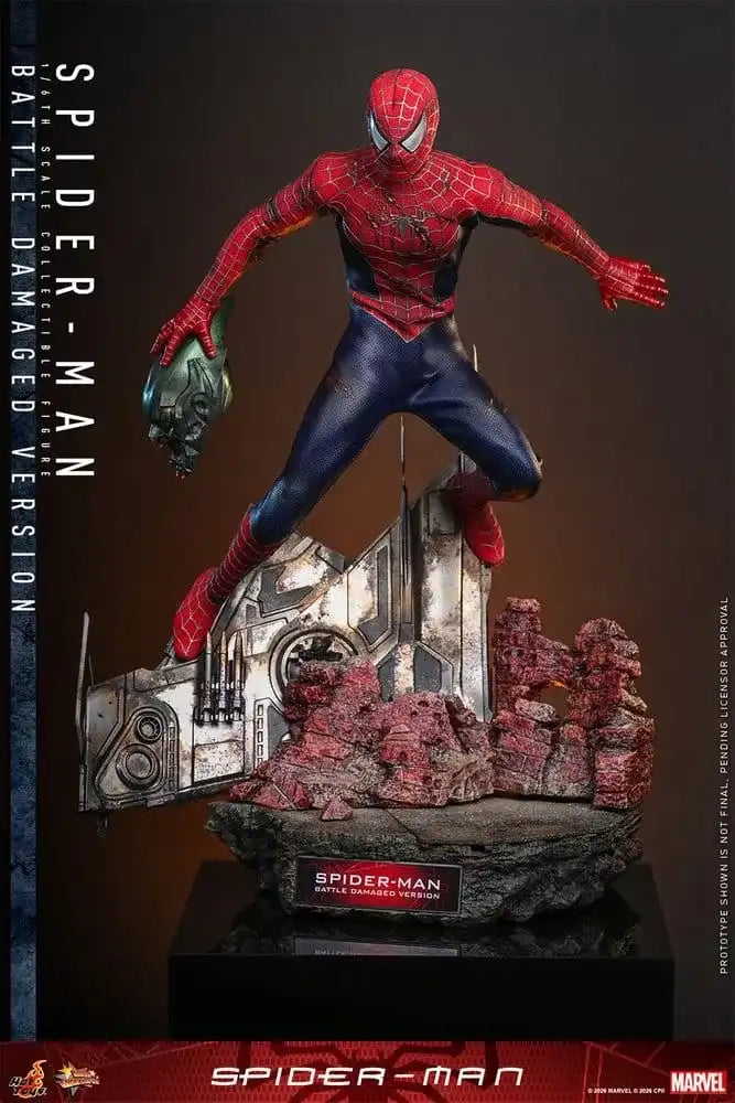 Spider-Man Movie Masterpiece Actionfigur 1/6 Spider-Man (Battle Damaged Version) 30 cm
