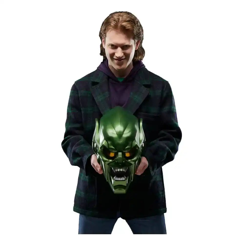 Spider-Man: No Way Home Marvel Legends Roleplay-Replik Green Goblin Premium Helm - Smalltinytoystore