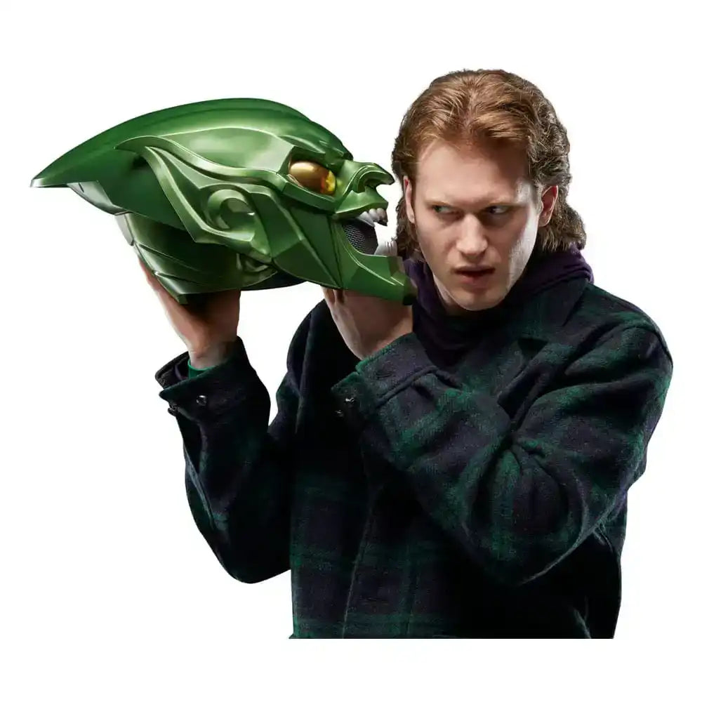 Spider-Man: No Way Home Marvel Legends Roleplay-Replik Green Goblin Premium Helm - Smalltinytoystore