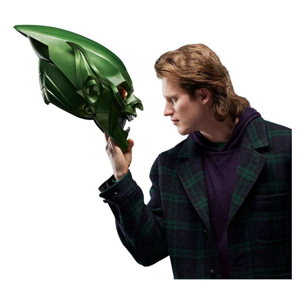 Spider-Man: No Way Home Marvel Legends Roleplay-Replik Green Goblin Premium Helm - Smalltinytoystore