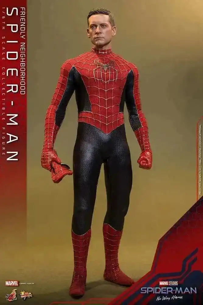 Spider-Man No Way Home Movie Masterpiece 1/6 Friendly Neighborhood Spider-Man 30 cm HOT TOYS - Smalltinytoystore