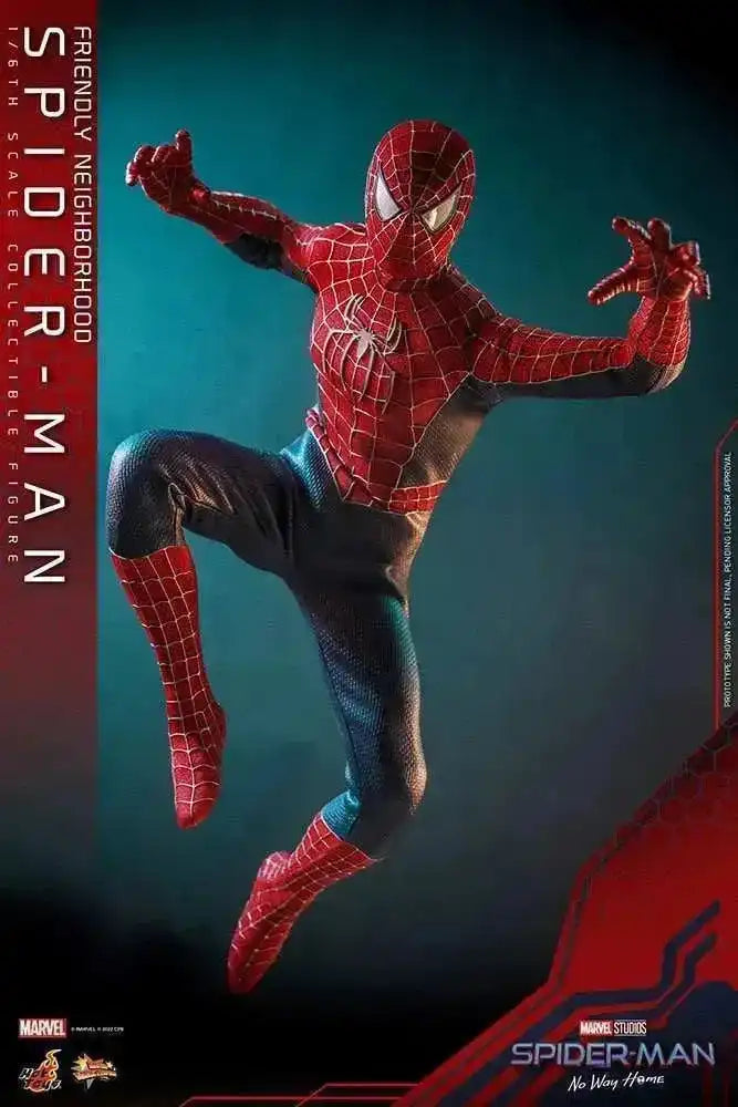 Spider-Man No Way Home Movie Masterpiece 1/6 Friendly Neighborhood Spider-Man 30 cm HOT TOYS - Smalltinytoystore