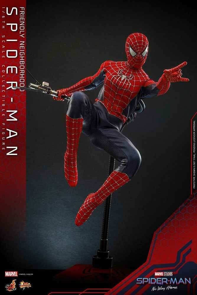 Spider-Man No Way Home Movie Masterpiece 1/6 Friendly Neighborhood Spider-Man (Deluxe Version) 30 cm HOT TOYS - Smalltinytoystore