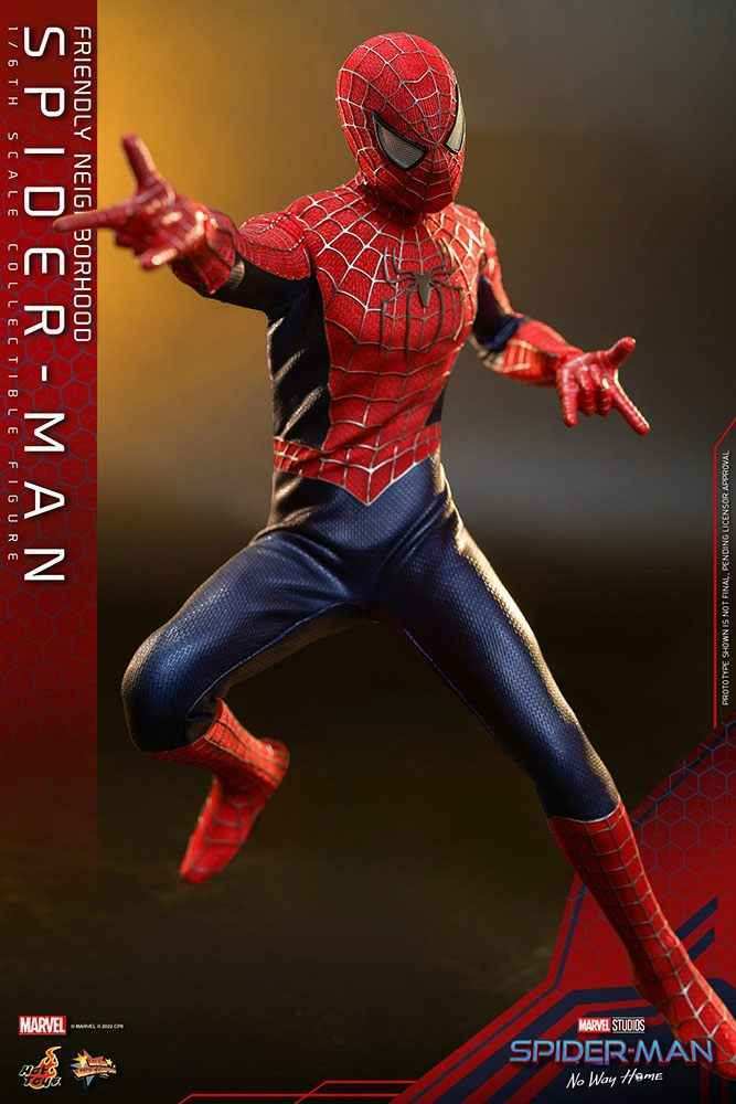 Spider-Man No Way Home Movie Masterpiece 1/6 Friendly Neighborhood Spider-Man (Deluxe Version) 30 cm HOT TOYS - Smalltinytoystore