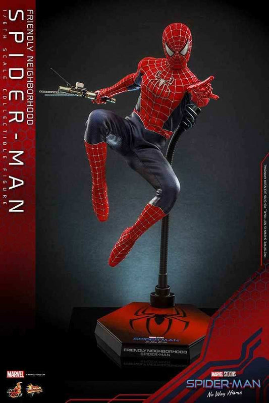 Spider-Man No Way Home Movie Masterpiece 1/6 Friendly Neighborhood Spider-Man (Deluxe Version) 30 cm HOT TOYS - Smalltinytoystore