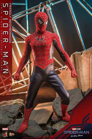 Spider-Man No Way Home Movie Masterpiece 1/6 Friendly Neighborhood Spider-Man (Deluxe Version) 30 cm - Smalltinytoystore