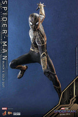 Spider-Man No Way Home Movie Masterpiece 1/6 Spider-Man (Black & Gold Suit) 30 cm HOT TOYS - Smalltinytoystore