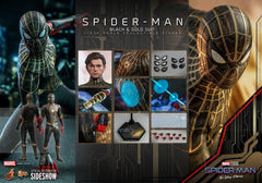 Spider-Man No Way Home Movie Masterpiece 1/6 Spider-Man (Black & Gold Suit) 30 cm - Smalltinytoystore
