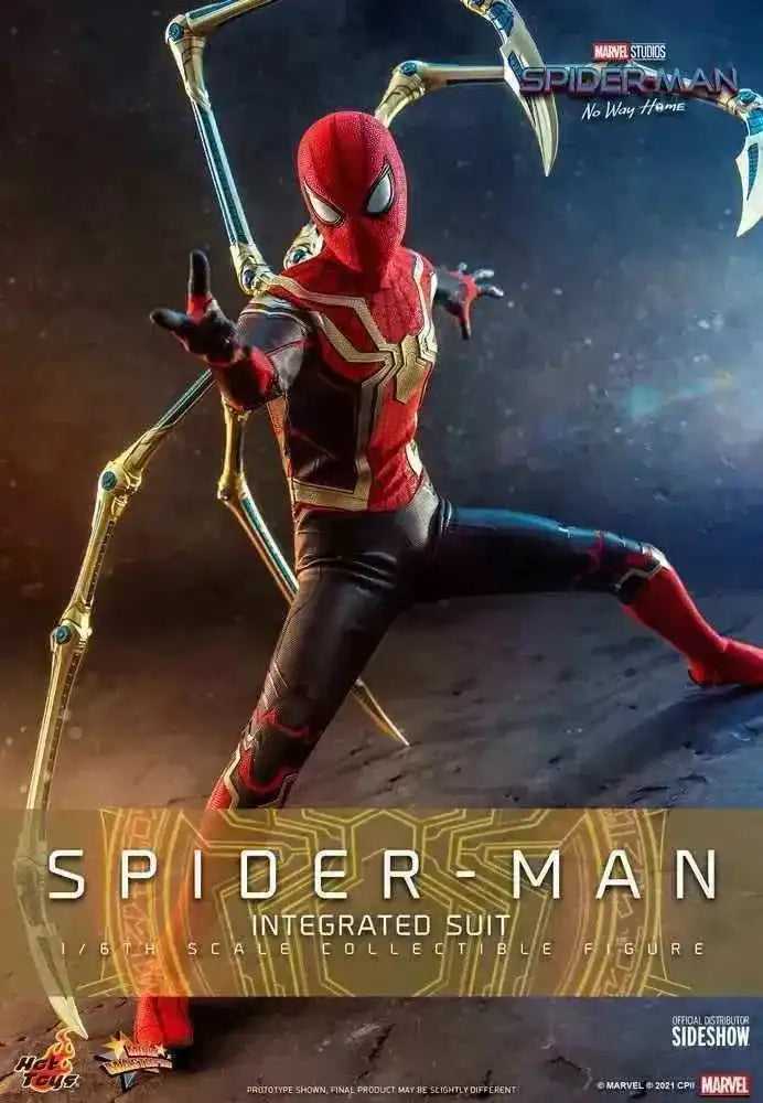 Spider-Man No Way Home Movie Masterpiece 1/6 Spider-Man (Integrated Suit) 29 cm HOT TOYS - Smalltinytoystore
