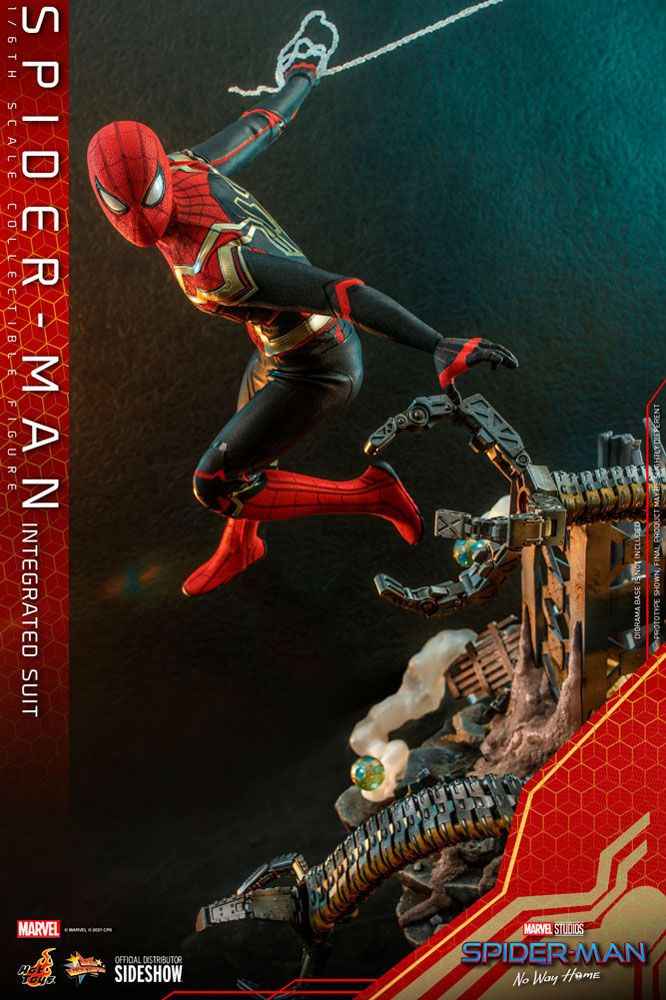 Spider-Man No Way Home Movie Masterpiece 1/6 Spider-Man (Integrated Suit) 29 cm - Smalltinytoystore